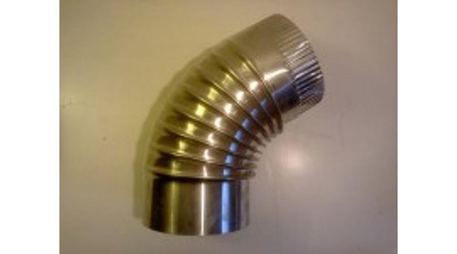 Alu Füstcső könyök 110 mm 45°