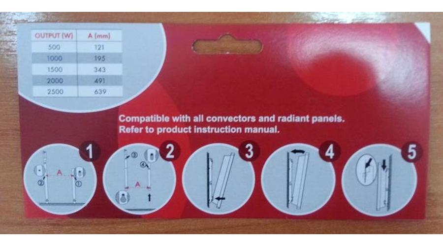 [517500] Univerzális fali konzol Bonjour és Thermor készülékekhez