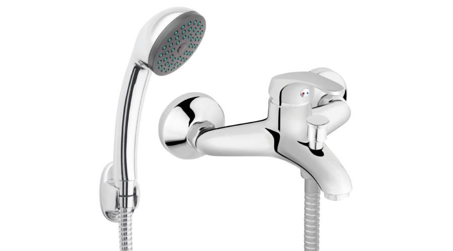 Ferro Basic BBC11 kád és zuhany csaptelep, zuhanyszettel