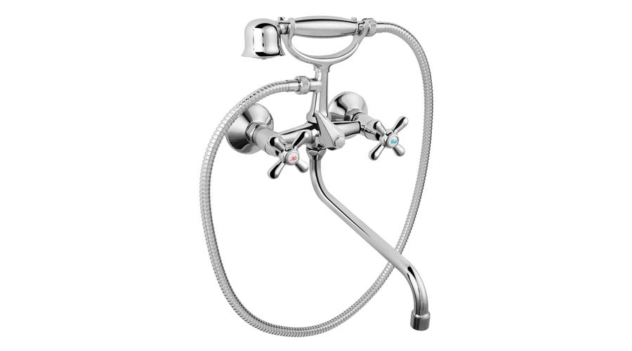 Ferro Retro XR11A fali kádtöltő csaptelep zuhanyszettel