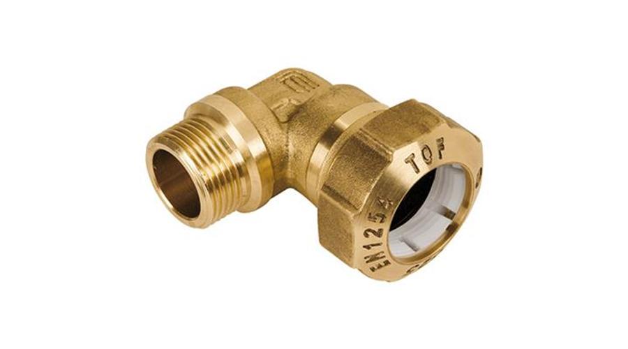 KPE csatlakozó réz könyök KM 40-5/4"