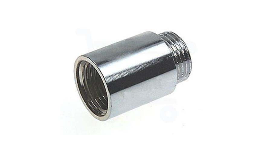 Réz csaphosszabbító króm 1/2"-10mm