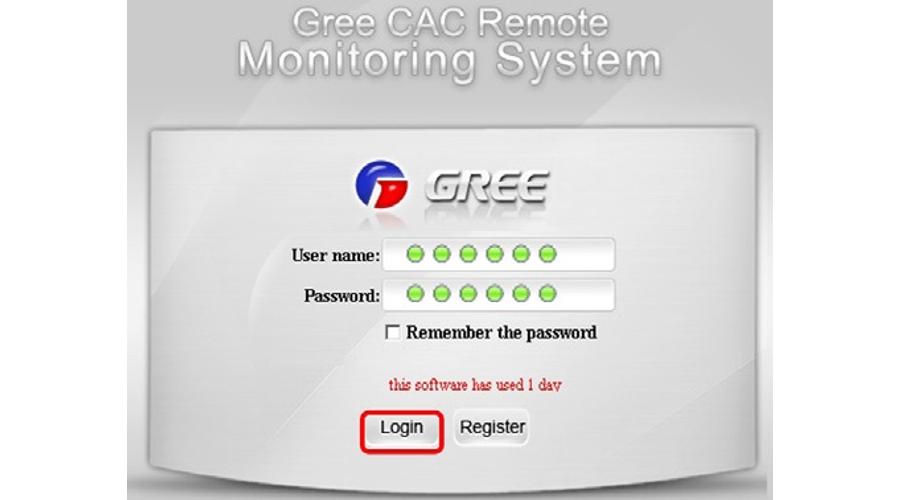 Gree GMV5/6 rendszerhez GRK-GMV-REM szoftver szett távoli eléréshez