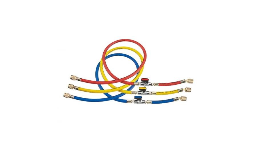 REFCO CCL-60-CA-1/2"-20UNF Töltőcső készlet golyóscsappal 60"/150cm