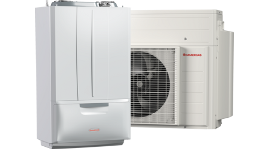 Immergas Victrix Hybrid Plus monoblokkos hőszivattyú 4 kW + kondenzációs gázkazán 24 kW