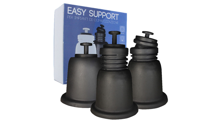 Klímatartó Láb Dönthető Rezgéscsillapító Gumibakkal (fehér 325 kg-ig) 100mm-130mm 9898-041-08