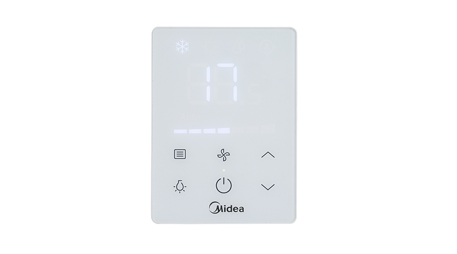 [​KJRP-75A/BK-E] Midea ​KJRP-75A/BK-E távirányító parapetes fan-coilhoz