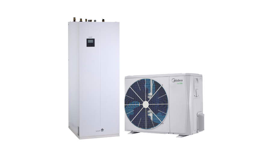 [MHA-V12W/D2RN8-B-IWT240] Midea split hőszivattyú 12 kW Beépített HMV tárolós MHA-V12W/D2RN8-B-IWT240 (3 fázis R32)