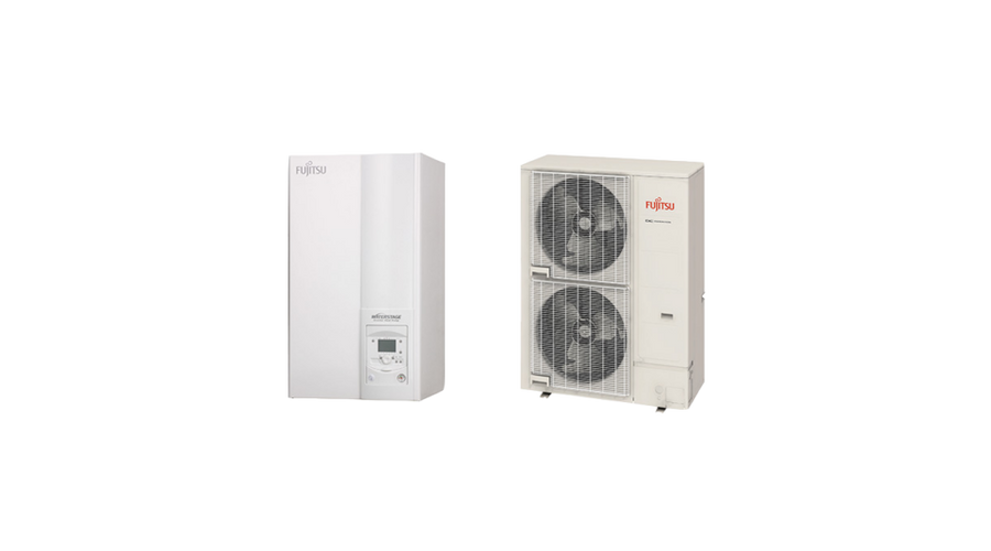 Fujitsu Waterstage SHP 16 / 1F Super High Power (WSYG160DJ6 / WOYG160LJL) 1 fázisú osztott levegő-víz hőszivattyú 16 kW