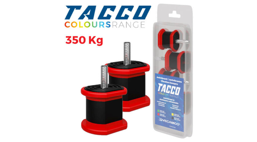 [9898-039] VECAMCO TACCO 9898-039 (350kg) 4db/csomag piros Klíma kültéri rezgéscsillapító gumibak
