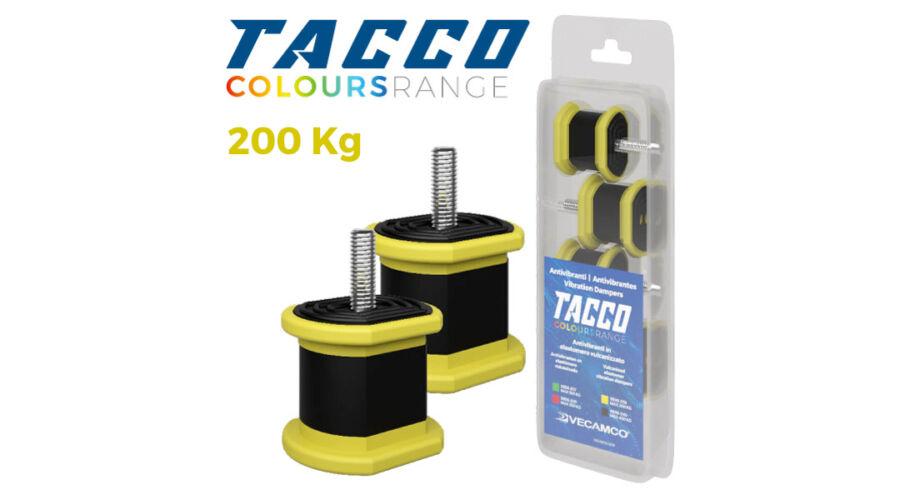 VECAMCO TACCO 9898-038 (200kg) 4db/csomag sárga Klíma kültéri rezgéscsillapító gumibak