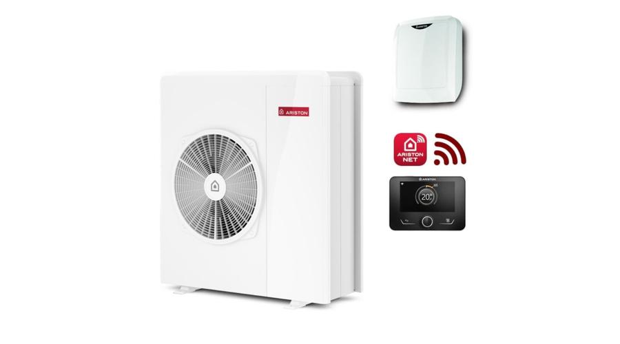 [3301873] Ariston Nimbus Pocket 80 M-T NET R32 monoblokkos hőszivattyú 8 kW, 1 fűtőkör, 3 fázis (3301873)
