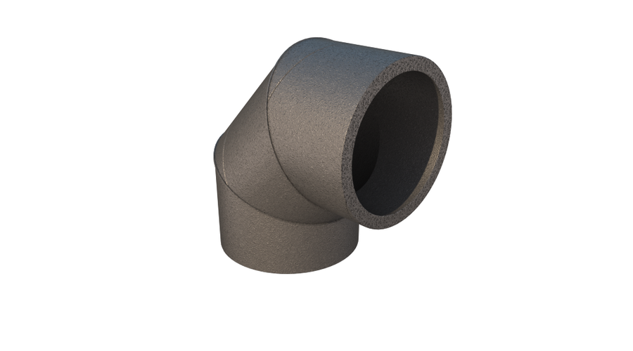 [188263] UBBINK Szigetelt könyök 90°, DN125