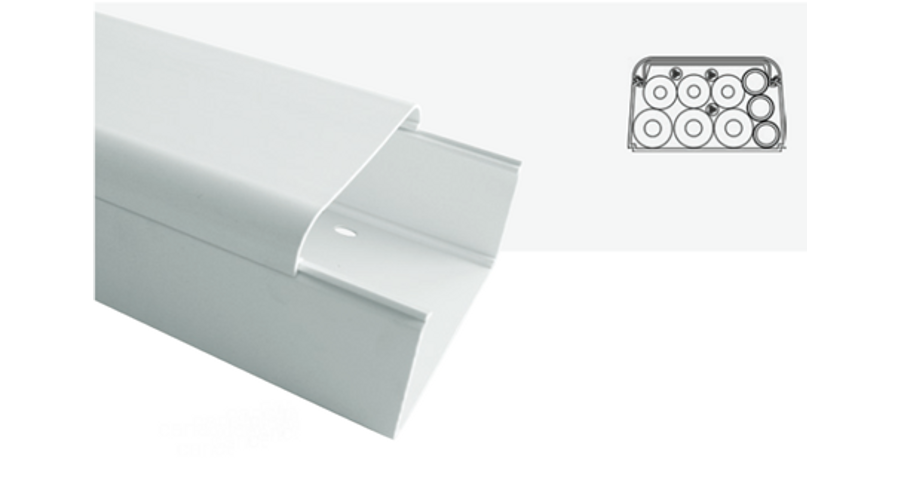 [9804-002-08] VECAMCO Kábelcsatorna 70x55 (9804-002-08) (24m/doboz)