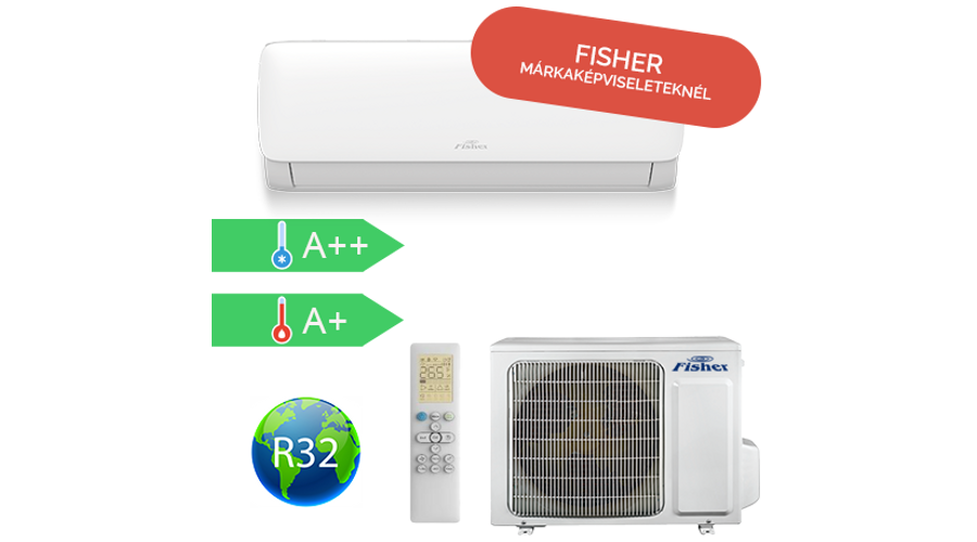 Fisher Special Edition FSAIF-SP-91AE3 oldalfali split klíma csomag 2,65 kW