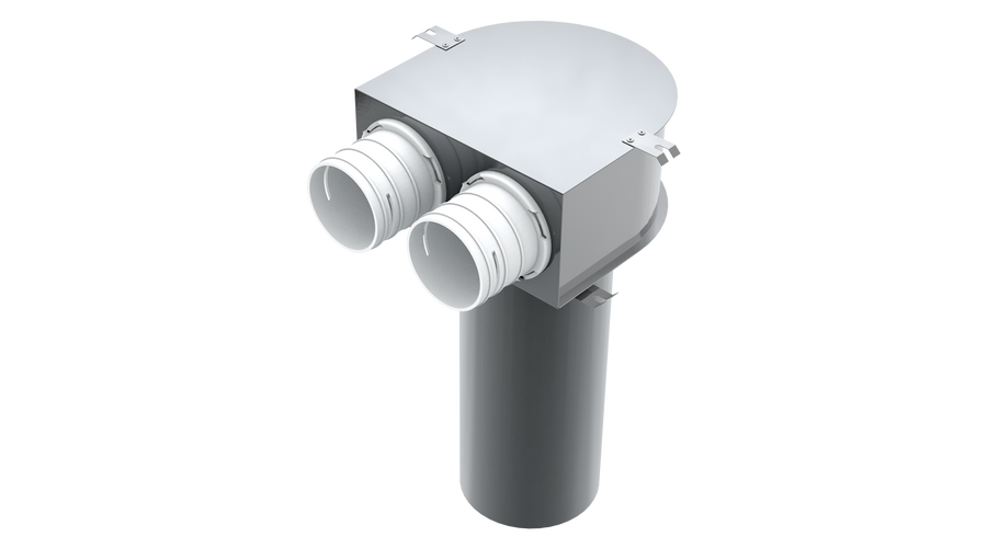 [VENTS-8697] Vents RPZ 125/75*2 M Mennyezeti fém szelepfogadó idom