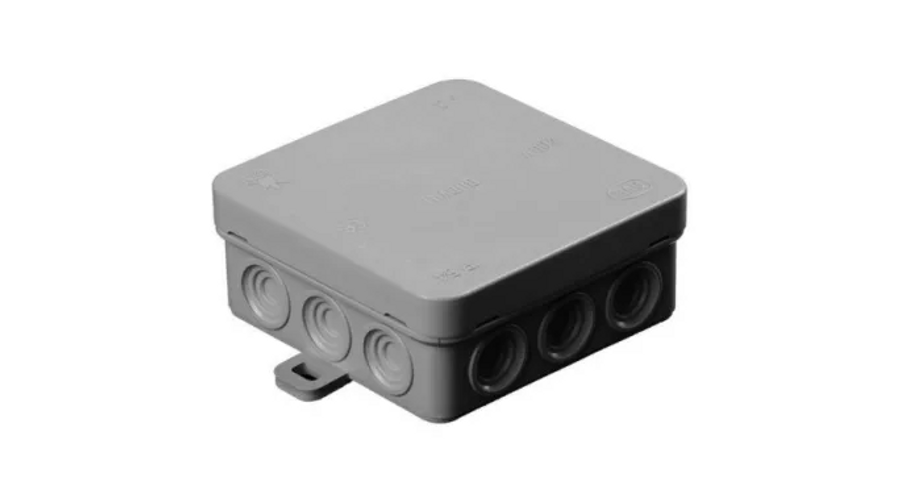 Kötődoboz A3 85x85x37mm, szürke, IP54