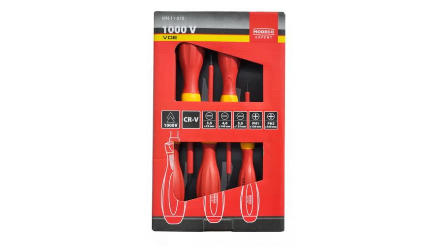 Koelner MO CSH 1000VKÉSZ-6…. MN-11-070 1000V-os csavarhúzó klt.(3 lapos,PH-1/2,fáziskereső)