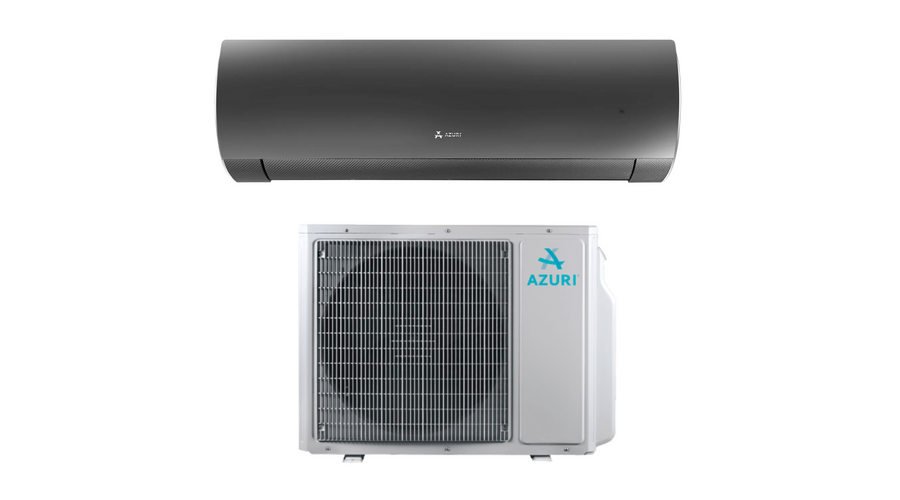 AZURI BLACK SUPRA AZI-WO35VB oldalfali split klíma csomag 3,5 kW (Fekete)