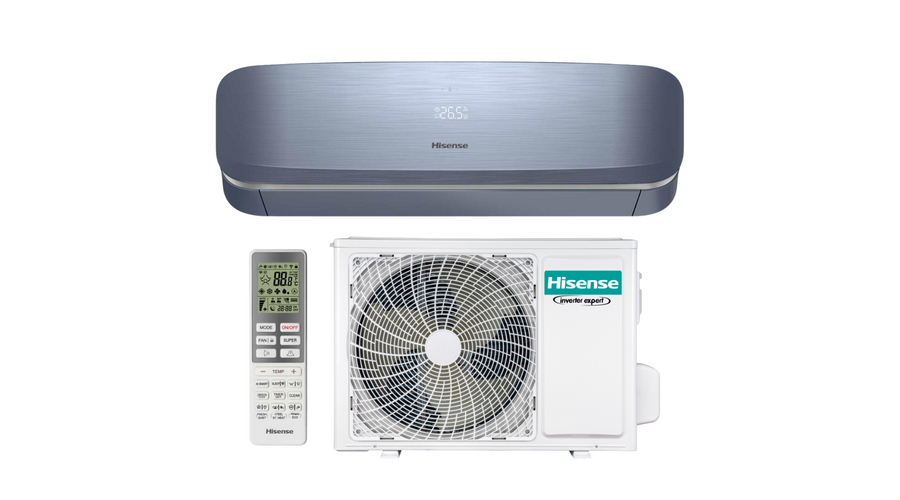 Hisense Fresh Air QJ35XJ3B oldalfali split klíma csomag 3,5 kW (kék)