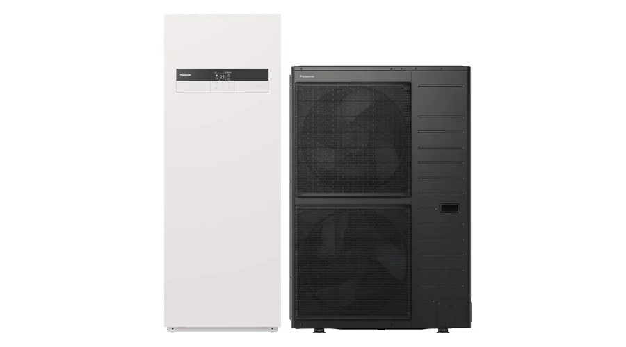 Panasonic Aquarea T-CAP "K" generáció osztott levegő-víz hőszivattyú, 3 fázisú, 12 kW, 185L HMV
