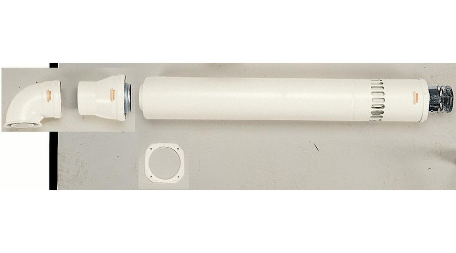 Immergas Ø 80/125 mm-es, koaxiális vízszintes készlet