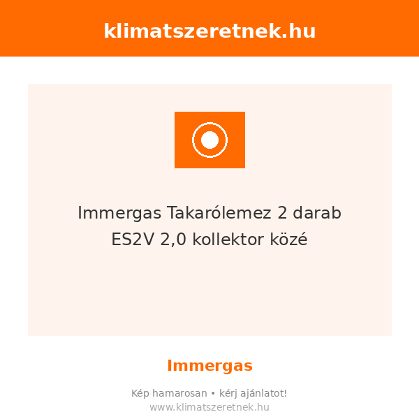 Immergas Takarólemez 2 darab ES2V 2,0 kollektor közé