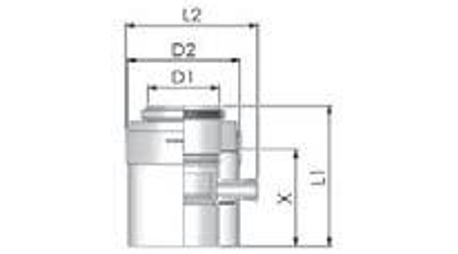 Tricox PPs/Alu kondenzátum leválasztó 110/160mm