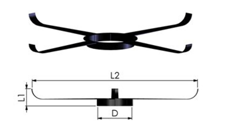 Tricox Központosító flexibilis rendszerhez, Ø80 mm, 5 db/csomag