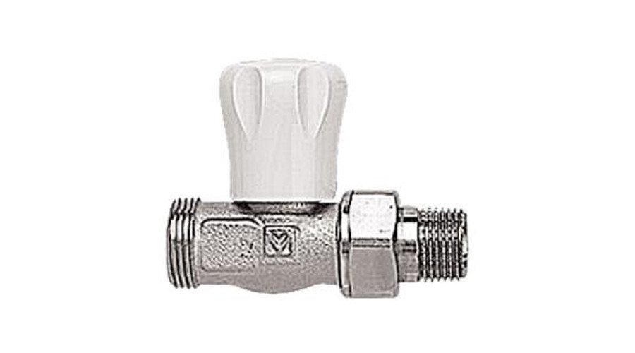 Herz 1/2" egyenes radiátorszelep (3/4" euk. csatlakozással)