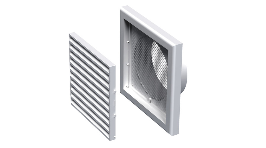 Vents MV 120Vs Műanyag Szellőzőrács Csőcsatlakozóval