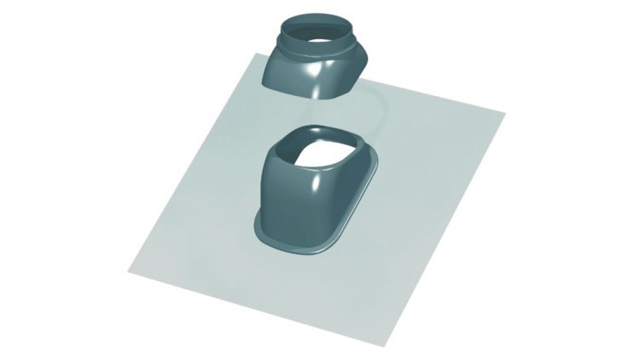 Ricom Gas Ferdetető takarólemez - fekete