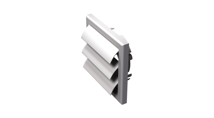 [VENTS-3106] Vents MV 100 VUJ Gravitációs Zsalu Csőcsatlakozó Nélkül Fehér