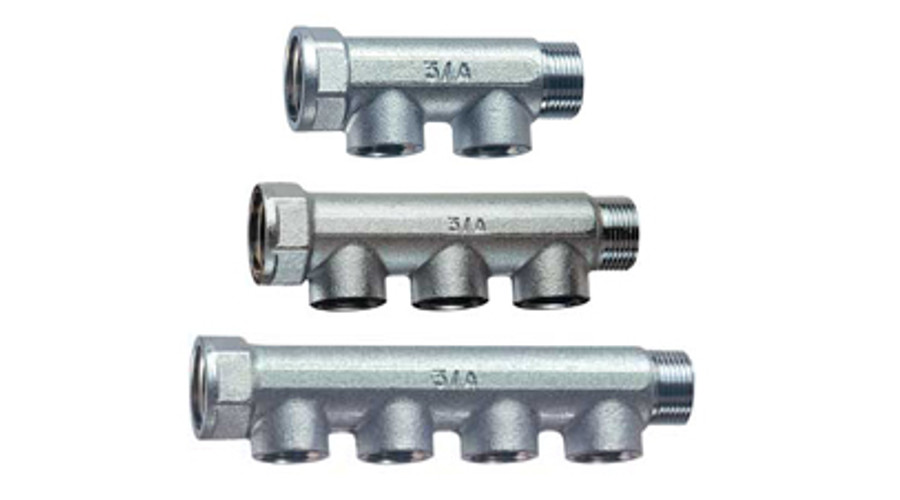 FAR Osztó gyűjtő 2 körös, BM 3/4" -1/2"