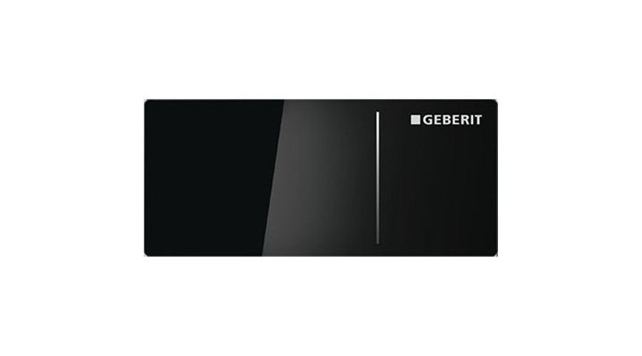 Geberit Sigma70 kétmennyiséges öblítés távvezérlő Sigma 12 cm, Fekete Üveg