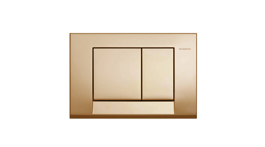 Geberit Bolero működtető nyomólap, Sárgaréz