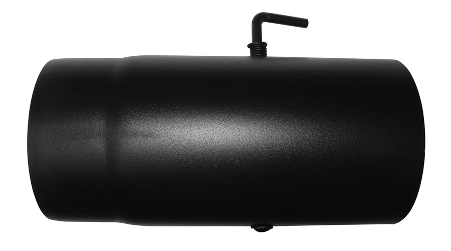 Dunaterm Fekete füstcső 160/250 mm Pillangós