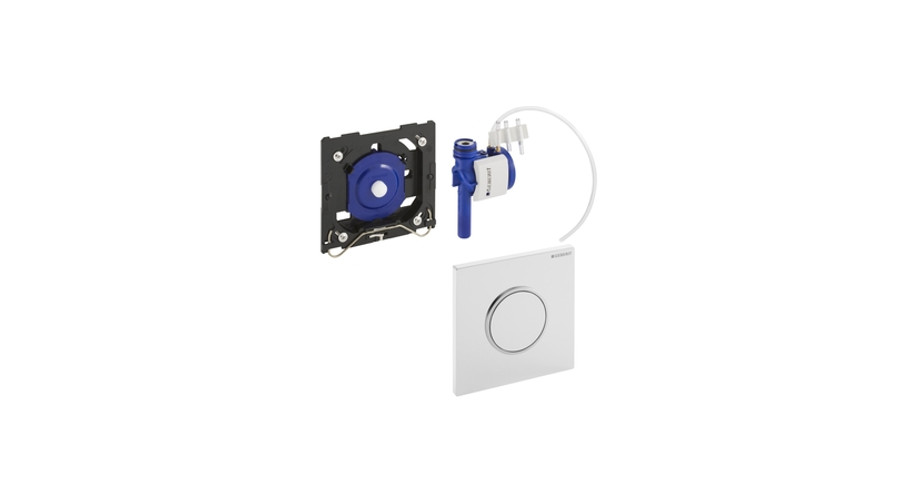 Geberit Sigma10 pneumatikus vizelde vezérlés (fehér / aranyozott / fehér)