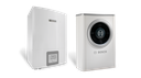 Bosch Compress 6000 AW-13s+AWE 13-17 Levegő-víz hőszivattyú 13 kW, elektromos fűtőpatronnal