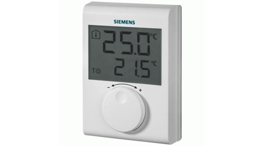 Siemens RDH100 digitális szobatermosztát