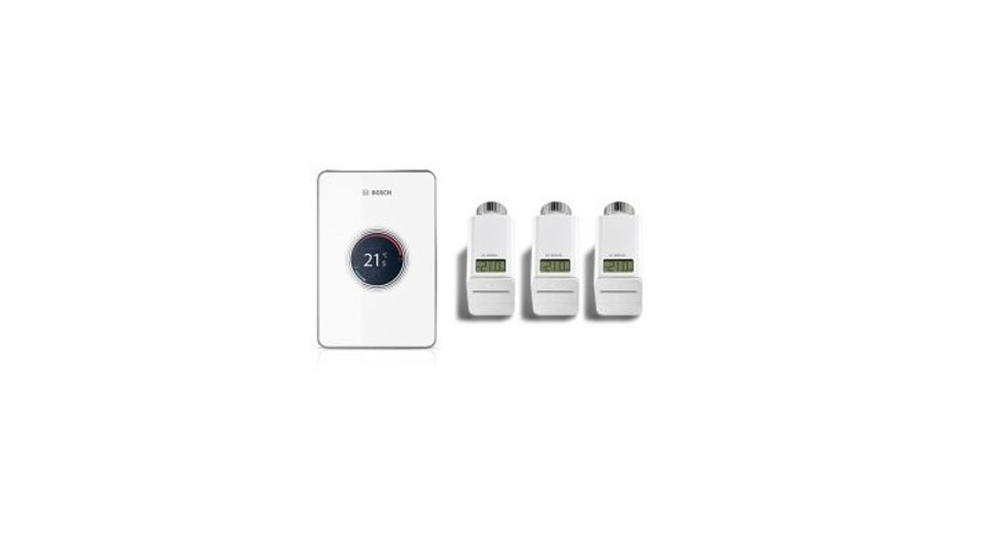 Bosch EasyControl set CT 200 Wifi-s szabályzó Fehér + 3 db termosztátfej