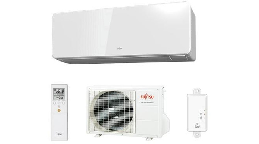 [ASYG12KGTF/AOYG12KGCB] Fujitsu Design ASYG12KGTF/AOYG12KGCB oldalfali split klíma csomag 3,5 kW