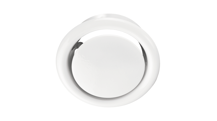 Vents AM 125VRF Fém Légszelep Beépítőkerettel