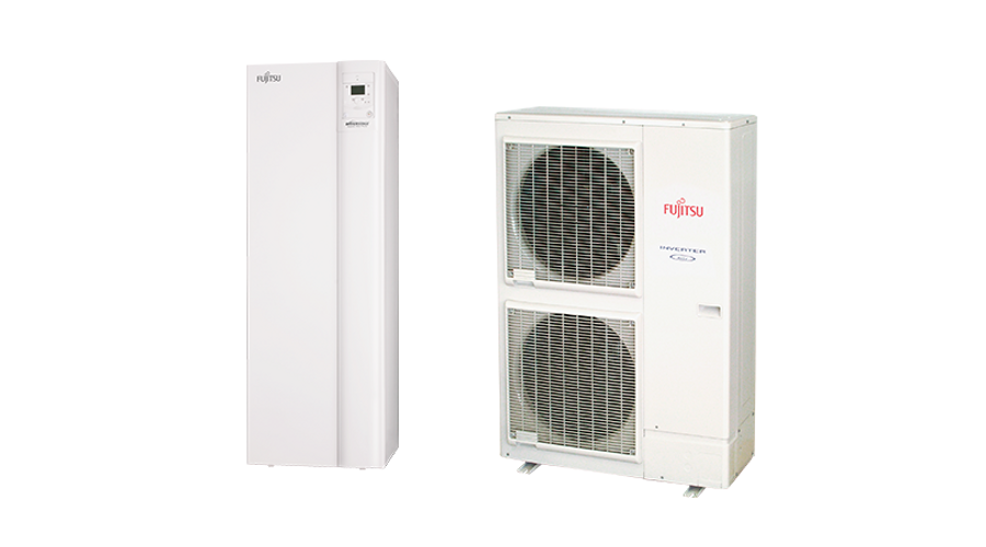 [WGYG140DG6/WOYG112LHT] Fujitsu Waterstage HPDUO 11/1F WGYG140DG6/WOYG112LHT split hőszivattyú 10,8 kW
