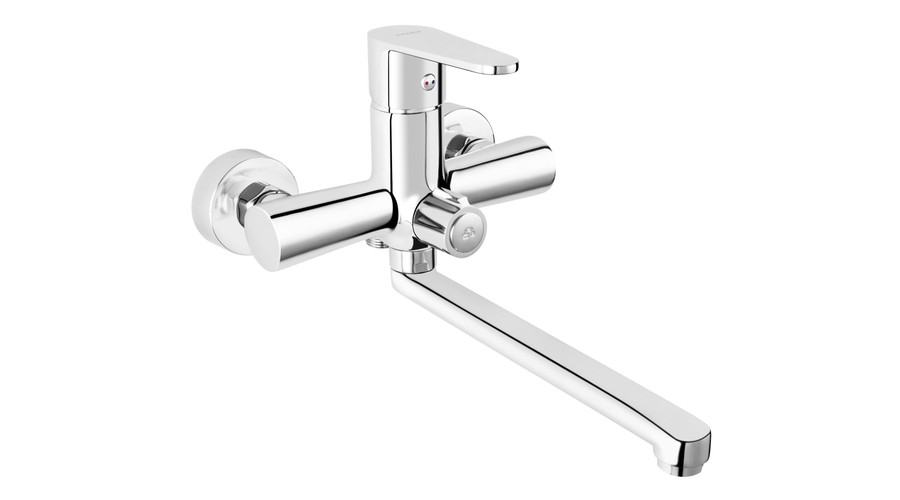 Ferro Algeo BAG3A fali kád-mosdótöltő csaptelep automata zuhanyváltóval