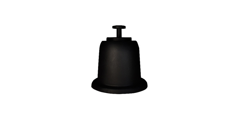 [9898-045-08] Klímatartó Láb Rezgéscsillapító Gumibakkal (fehér 325 kg-ig) 100mm 9898-045-08