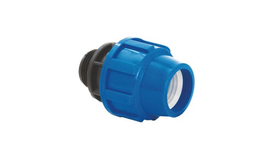 KPE csatakozó műanyag KM 20-3/4"