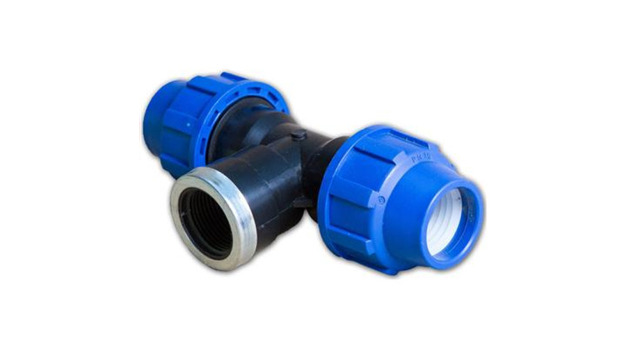 [kpem253/425bmt] KPE T-idom műanyag BM 25-3/4"-25