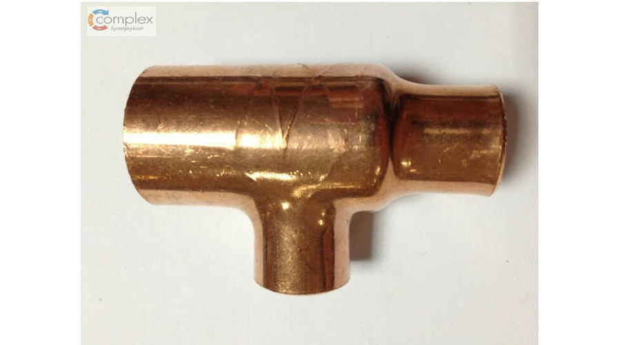 [282222t] Réz forrasztható szűkített T -idom 28-22-22mm