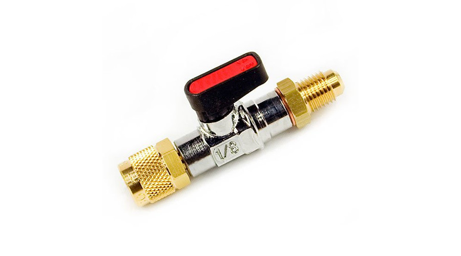 REFCO CA-1/4"SAE-1/2"-20UNF-R Golyóscsap Piros